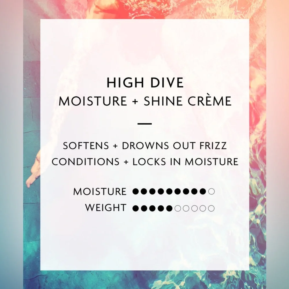 R+Co High Dive Moisture Shine Cream Full Size 5 oz